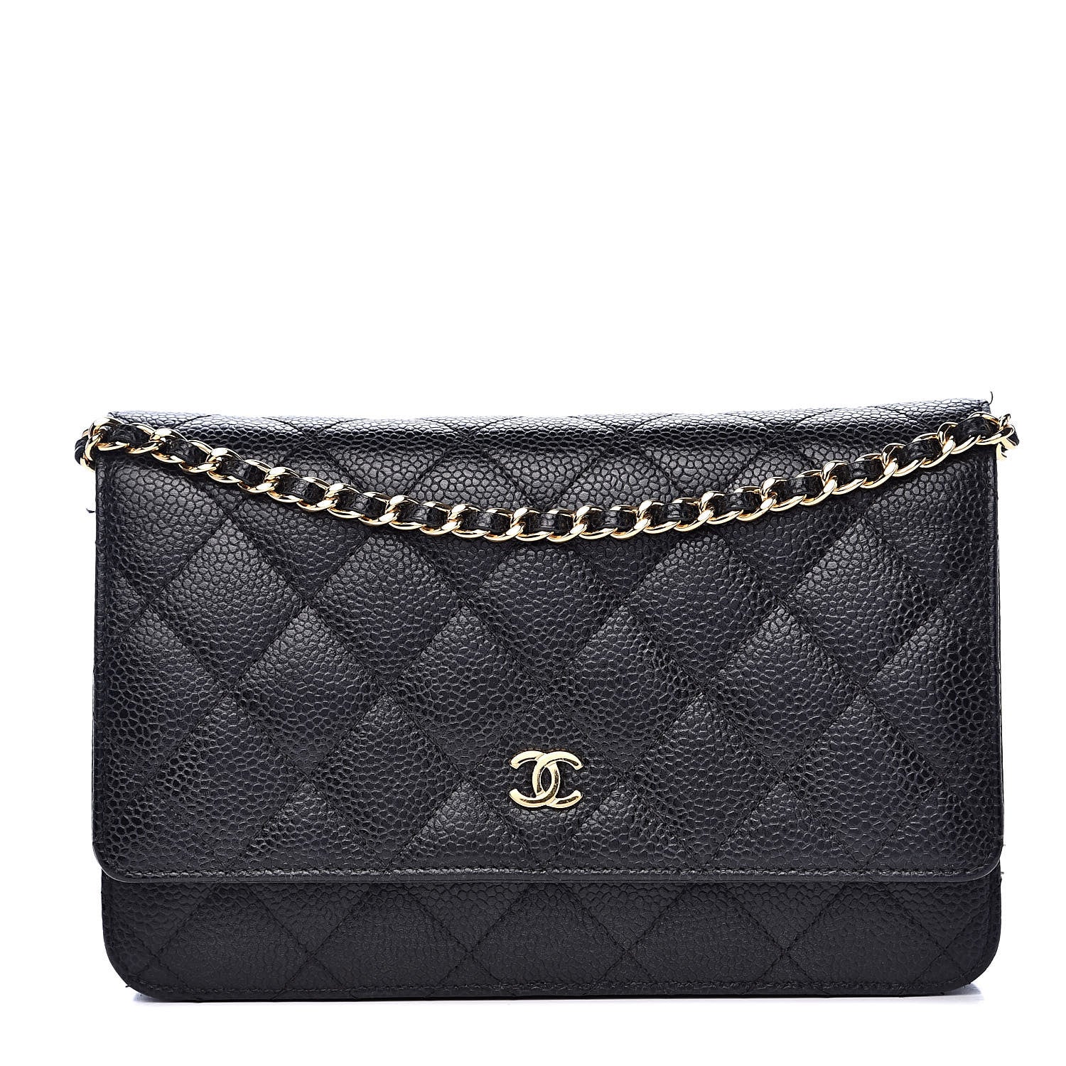 Chanel Caviar Quilted Wallet On Chain WOC Black 1 of 13