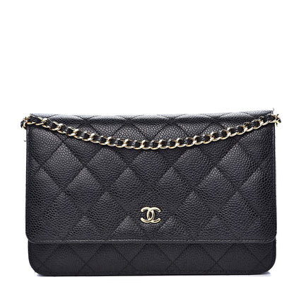 Chanel Caviar Quilted Wallet On Chain WOC Black 1 of 13