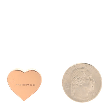 Hermes Rose Gold Plated Brass Mini Coeur Twilly Scarf Ring 2 of 3