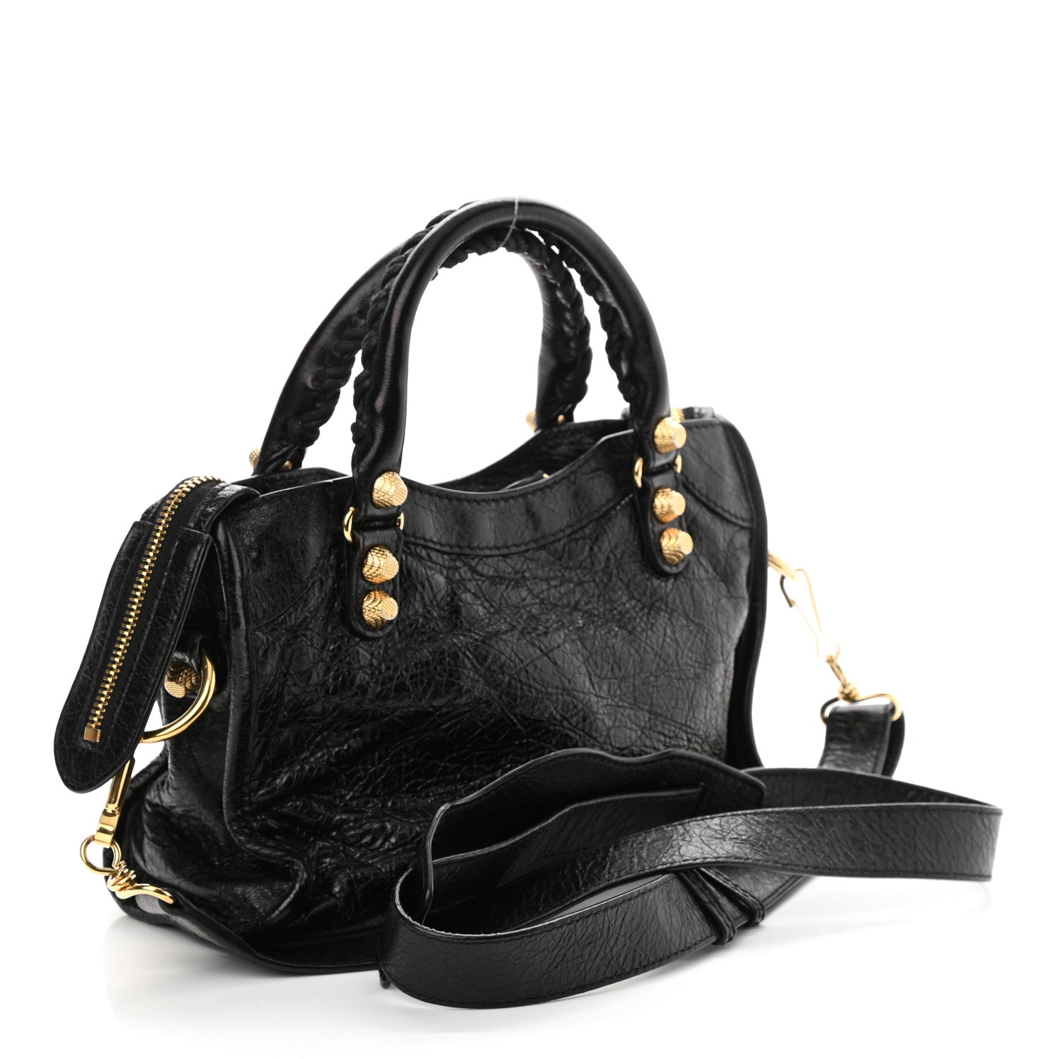 Balenciaga Agneau Giant 12 Gold Hardware Mini City Black 3 of 8