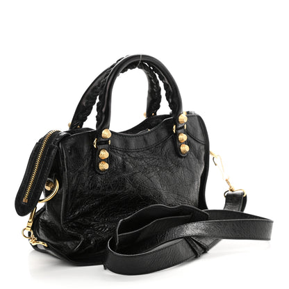 Balenciaga Agneau Giant 12 Gold Hardware Mini City Black 3 of 8
