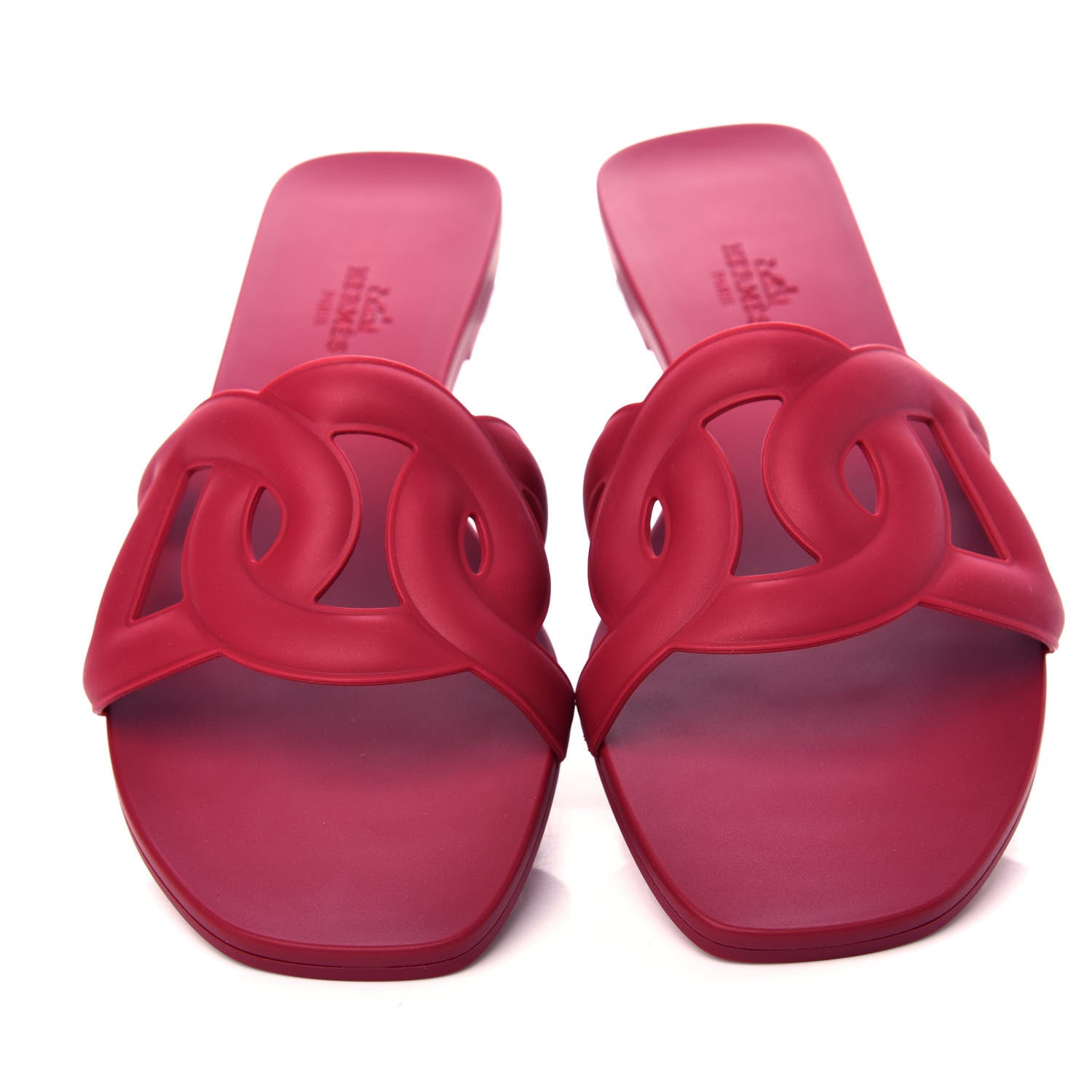 Hermes Rubber Aloha Sandals 38 Rose Baie 5 of 11