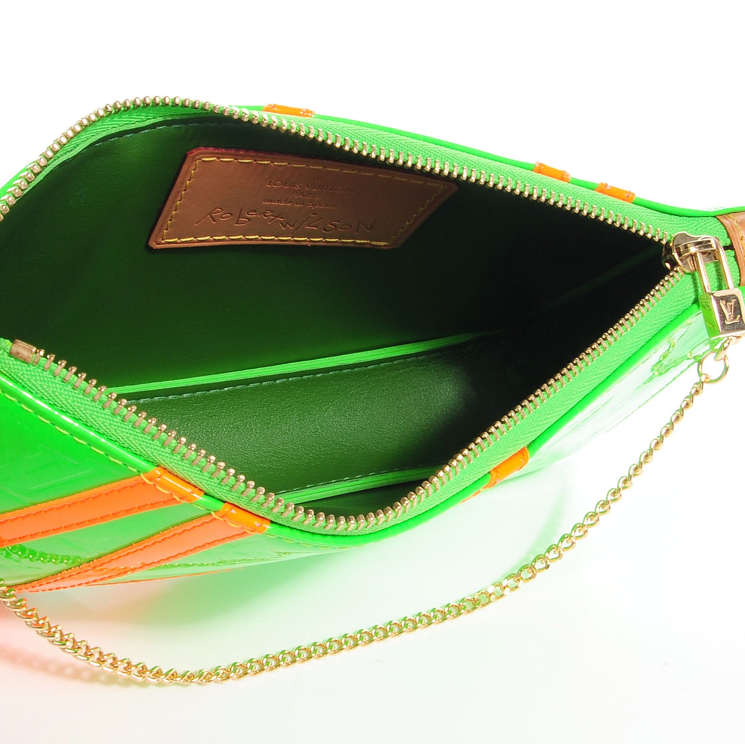 Louis Vuitton Patent Fluo Lexington with Chain Strap Green 5 of 7