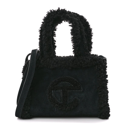 Telfar X UGG Suede shearling Small Shopping Bag Black 1 of 12