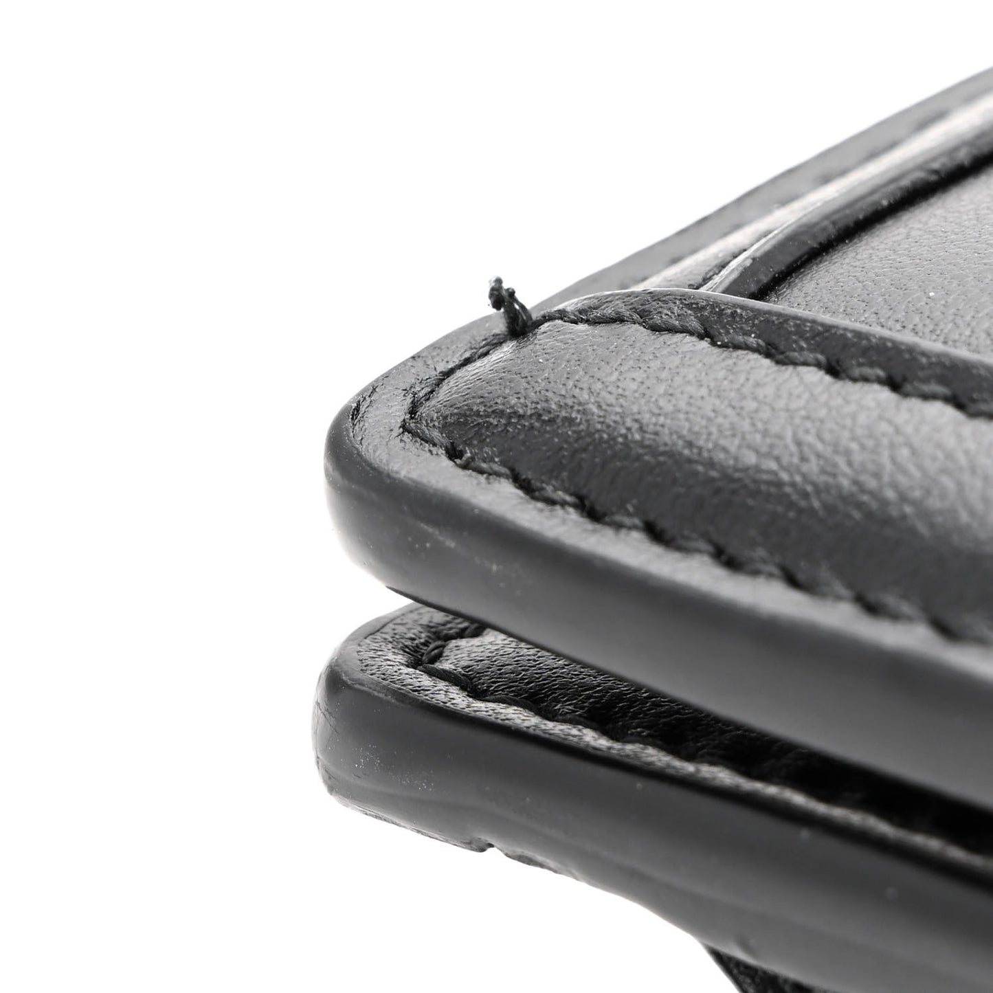 Calfskin GG Matelasse Chain Wallet Black