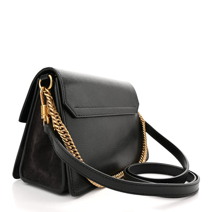Givenchy Goatskin Suede Small GV3 Shoulder Bag Black 3 of 9