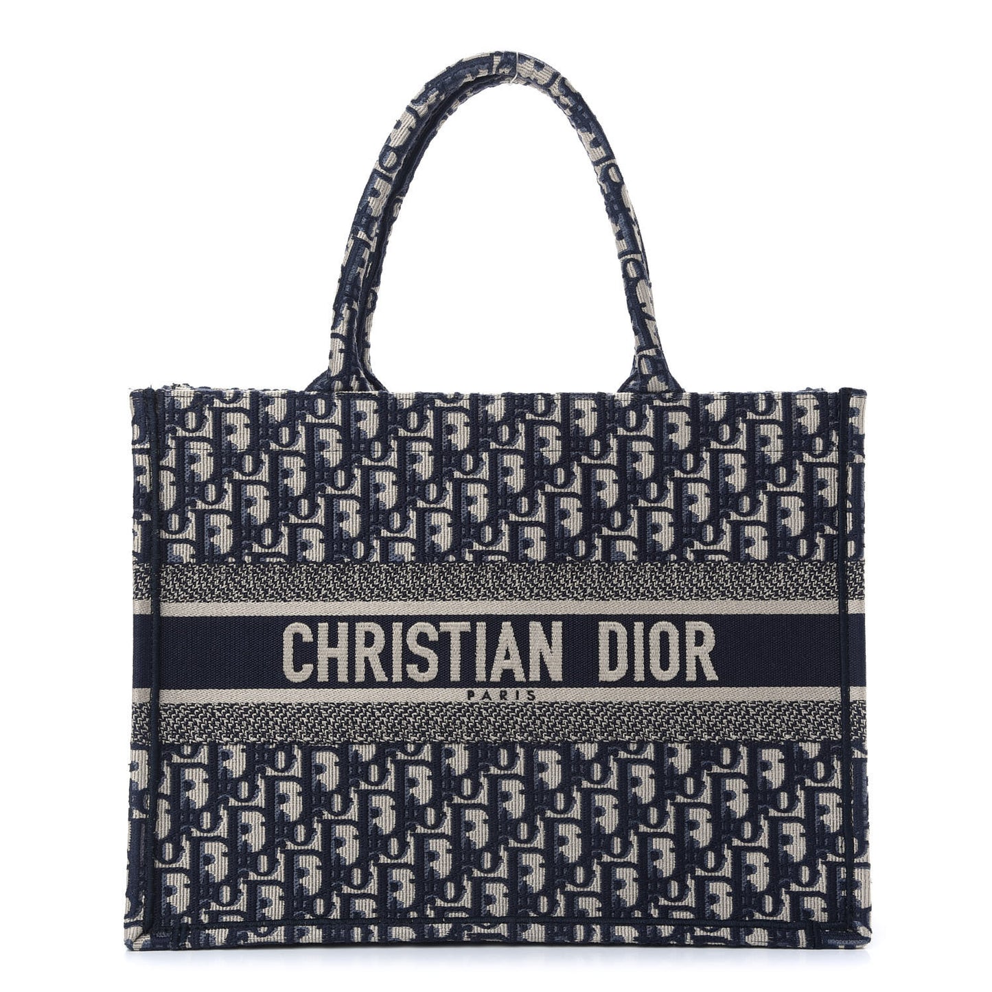 Oblique Medium Book Tote Blue Multicolor