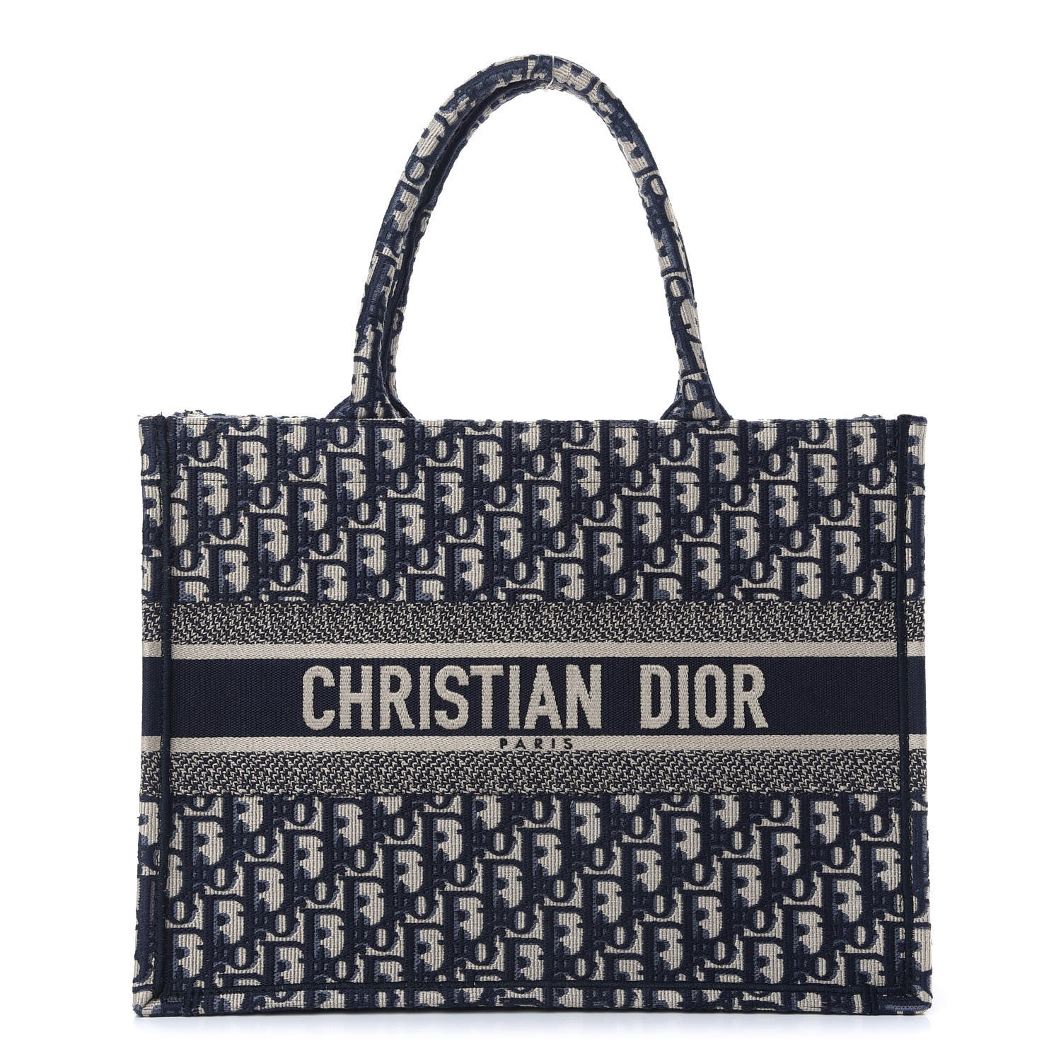 Christian Dior Oblique Medium Book Tote Blue Multicolor 1 of 10