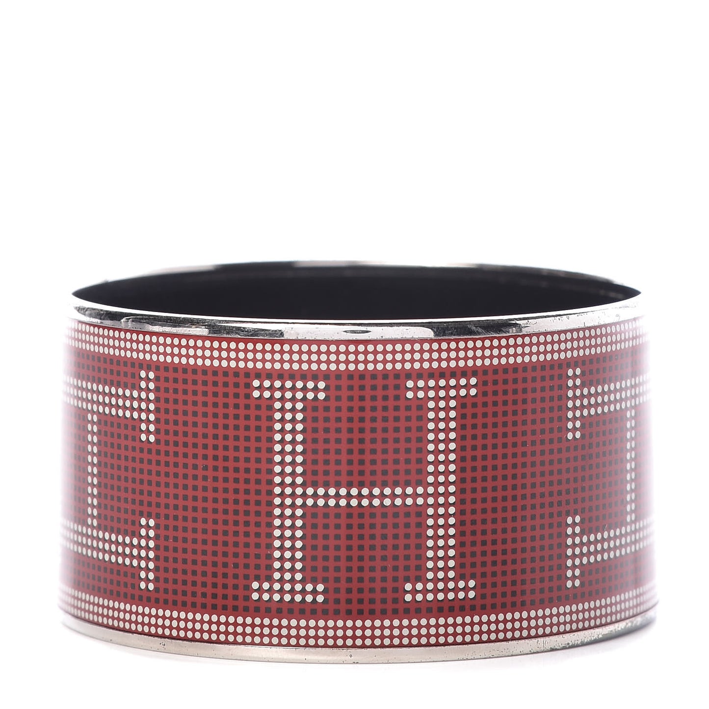 Enamel Printed Recherche H Extra Wide Bracelet 70