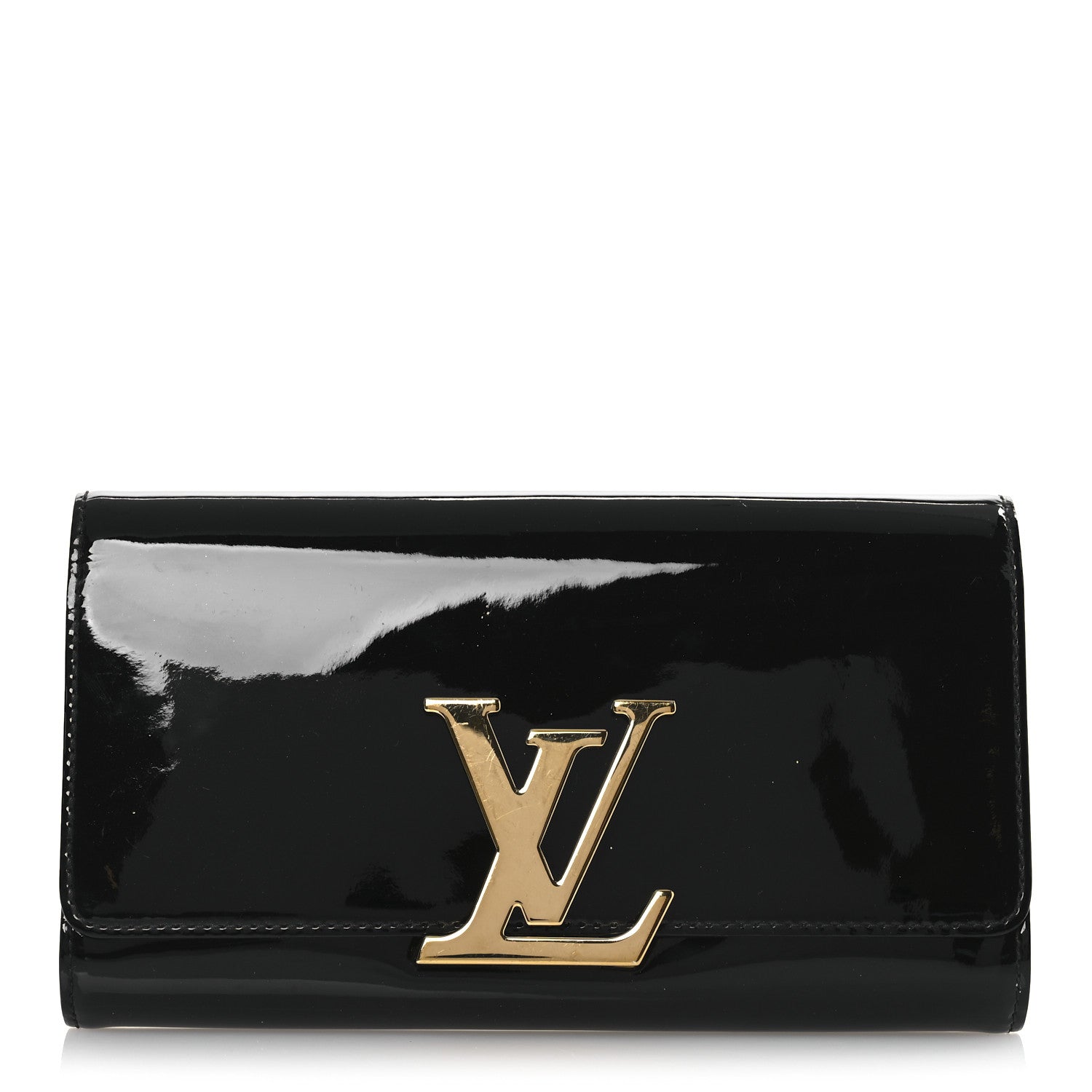 Louis Vuitton Patent Neo Sobe Louise EW Clutch Black 1 of 13