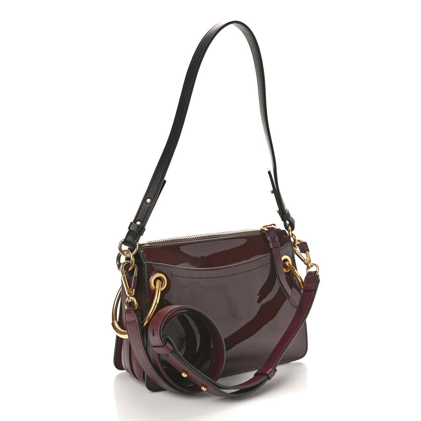 Patent Small Roy Bag Burnt Brown