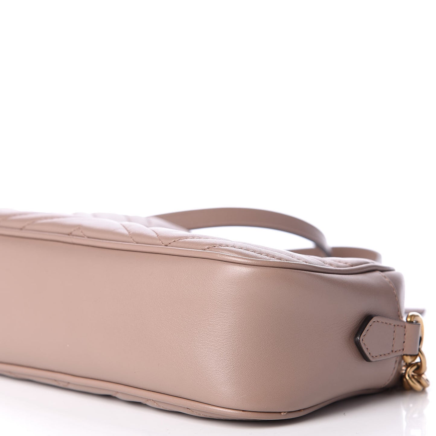 Calfskin Matelasse Small GG Marmont Chain Shoulder Bag Porcelain Rose