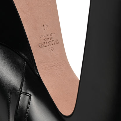 Valentino Garavani Calfskin Tan-Go Platform 50/120mm Ankle Boots 41 Black 12 of 17