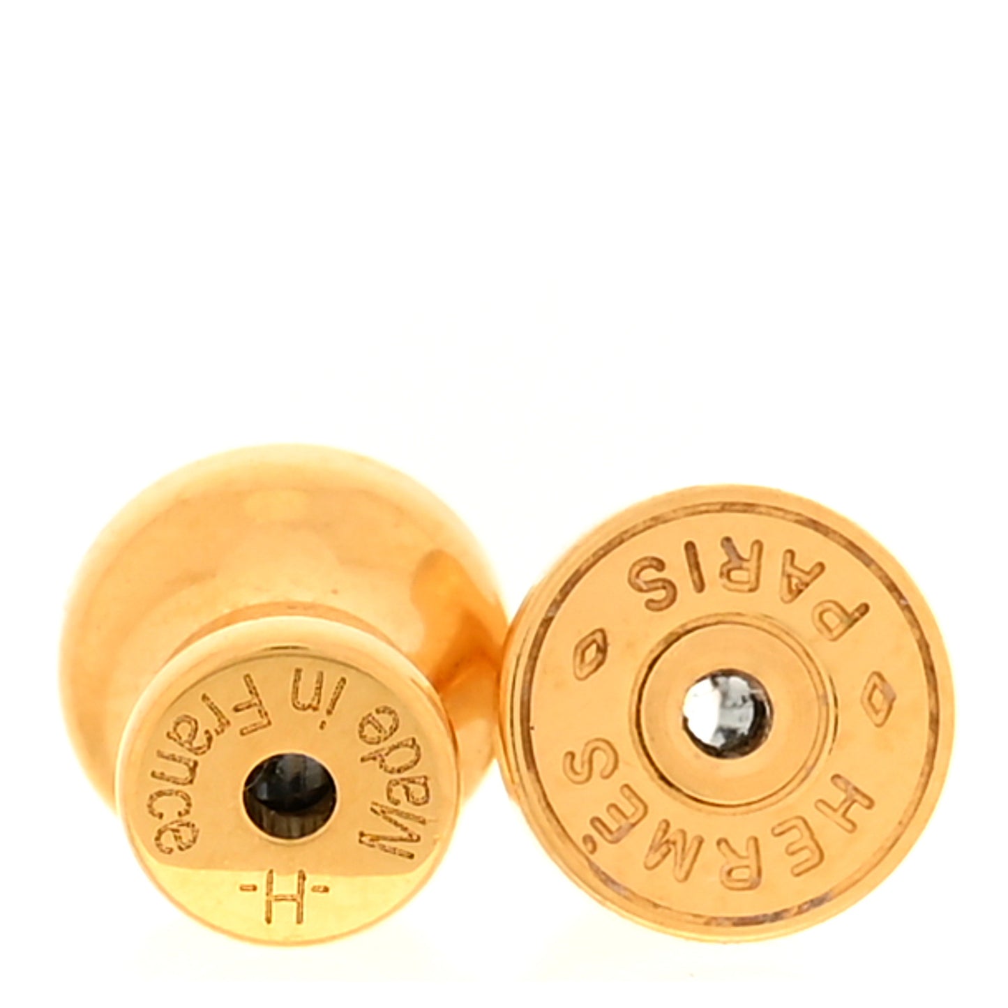 Rose Gold Lacquered Mini Pop H Earrings Lilac