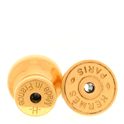 Hermes Rose Gold Lacquered Mini Pop H Earrings Lilac 4 of 4