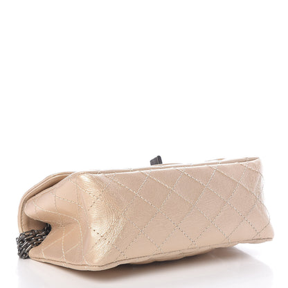 Chanel Metallic Sheepskin Quilted 2.55 Reissue Mini Flap Beige 4 of 11