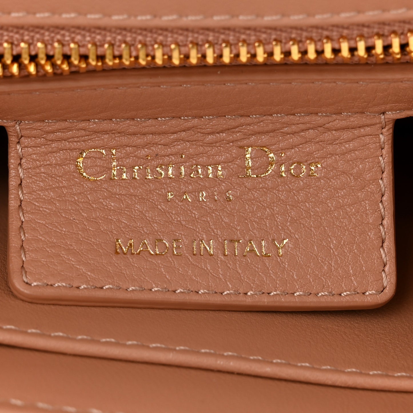 Calfskin Cannage Small Caro Bag  Rose De Vents