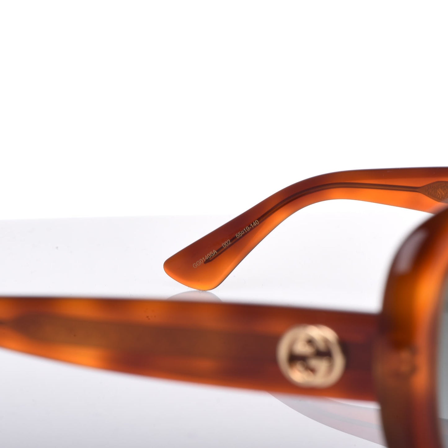 Round Sunglasses GG0140SA Avana Green