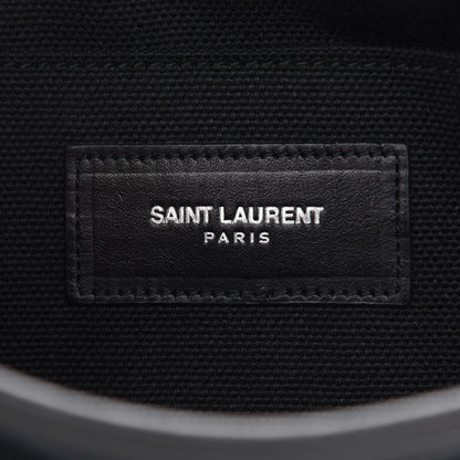 Saint Laurent Canvas Mens Messenger Crossbody Flap Black 6 of 11
