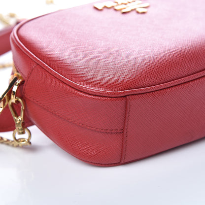 Prada Saffiano Lux Belt Bag Fuoco 8 of 9