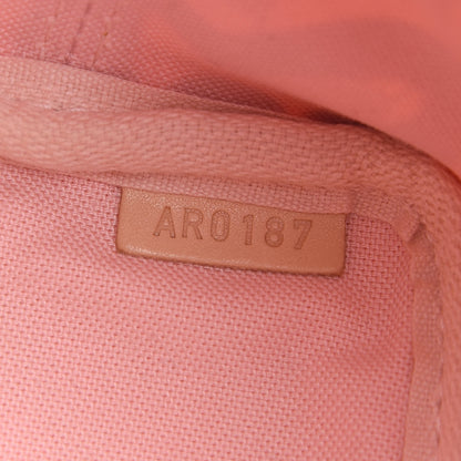 Louis Vuitton Damier Azur Tahitienne Nano Noe Rose Ballerine 7 of 11