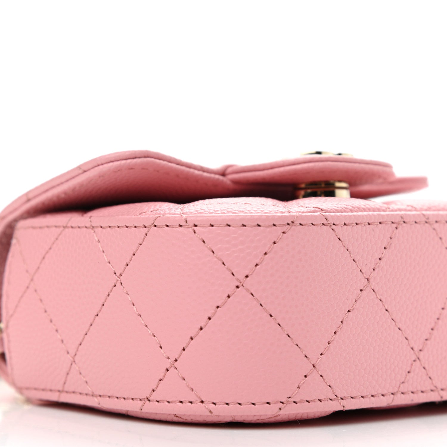Chanel Caviar Quilted Mini Clutch With Chain Pink 10 of 12