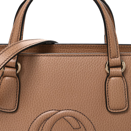 Gucci Dollar Calfskin Medium Soho Top Handle Satchel Camelia 8 of 10