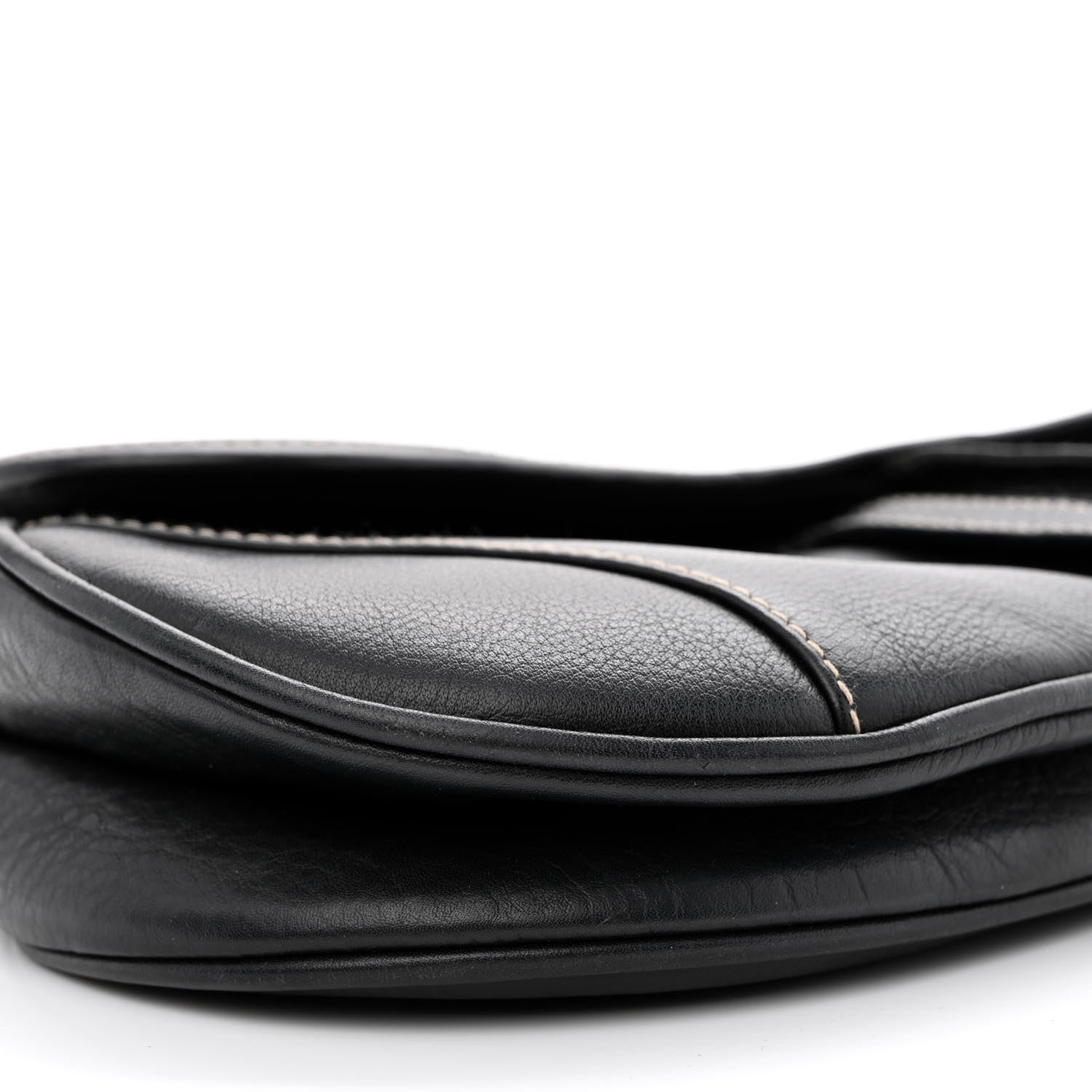 Christian Dior Calfskin Saddle Bag Black 9 of 16