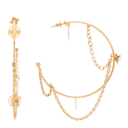 Louis Vuitton Roman Holidays Hoop Earrings Gold 1 of 6