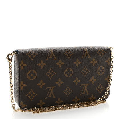 Louis Vuitton Monogram 2021 Christmas Animation China Wall Pochette Felicie Chain Wallet Myosotis Blue 3 of 8