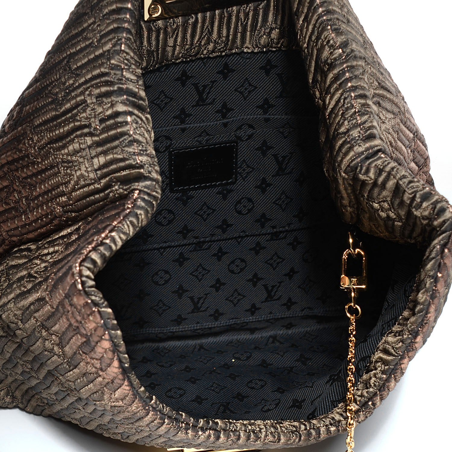 Louis Vuitton Jacquard Quilted Monogram Altair Clutch Bronze 5 of 8