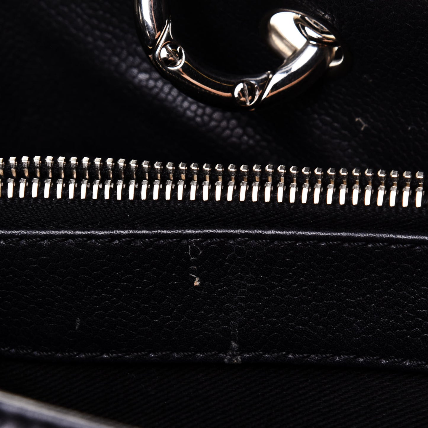 Caviar Quilted Grand Shopping Tote GST Black