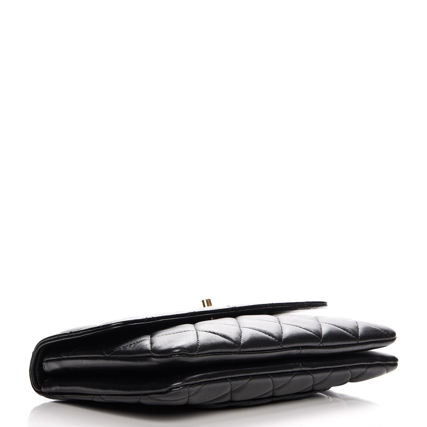 Lambskin Quilted Medium Trendy CC Flap Black