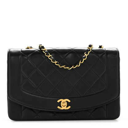 Chanel Lambskin Quilted Medium Single Flap Black 1 of 14