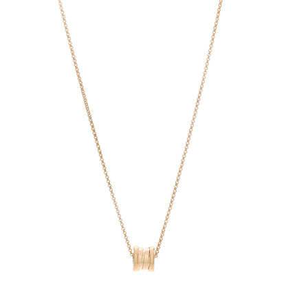 Bulgari 18K Yellow Gold Mini B.Zero1 Pendant Necklace 1 of 5