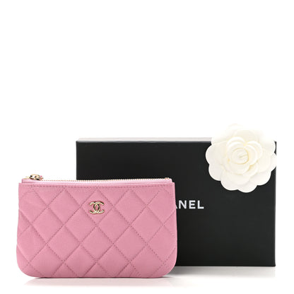 Chanel Caviar Quilted Small Cosmetic Case Pink 8 of 8