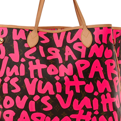 Louis Vuitton Monogram Graffiti Neverfull GM Fuchsia 7 of 10