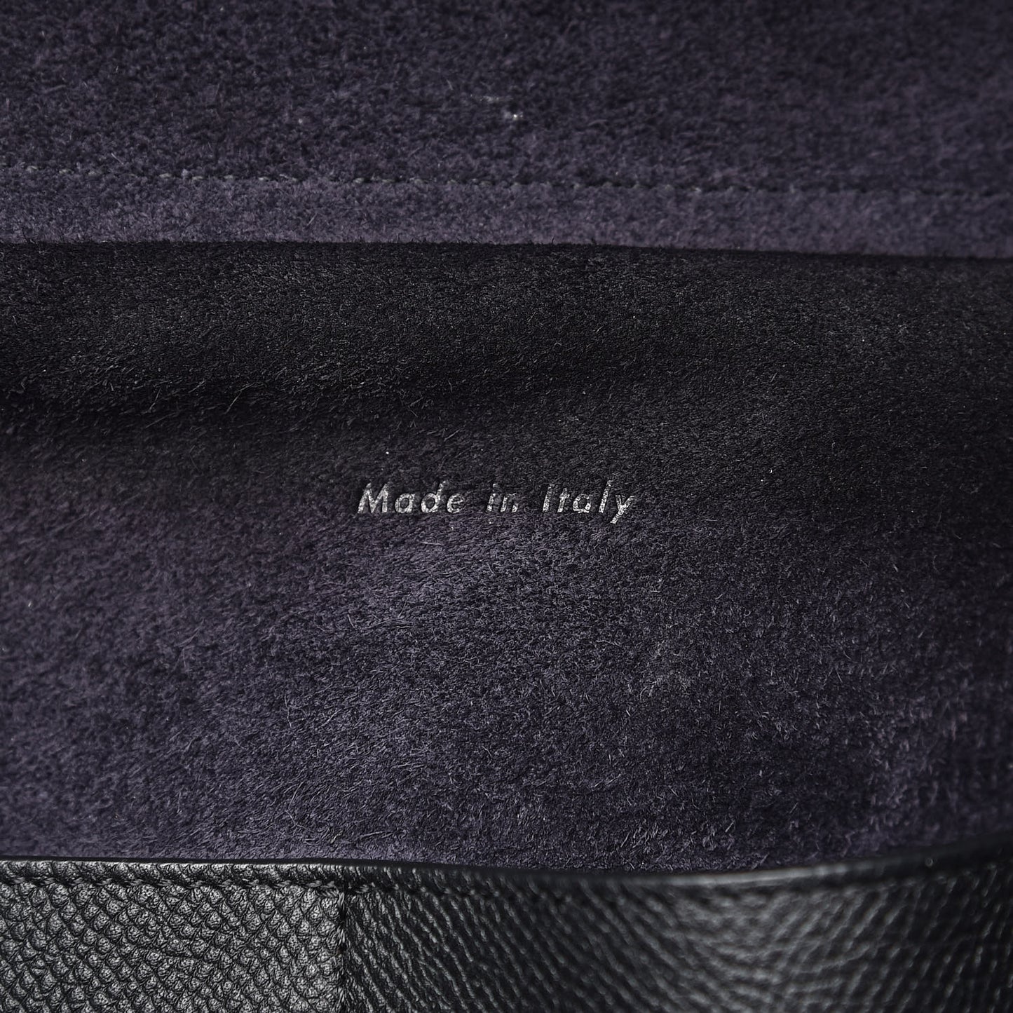 Grained Calfskin Mini Belt Bag Black