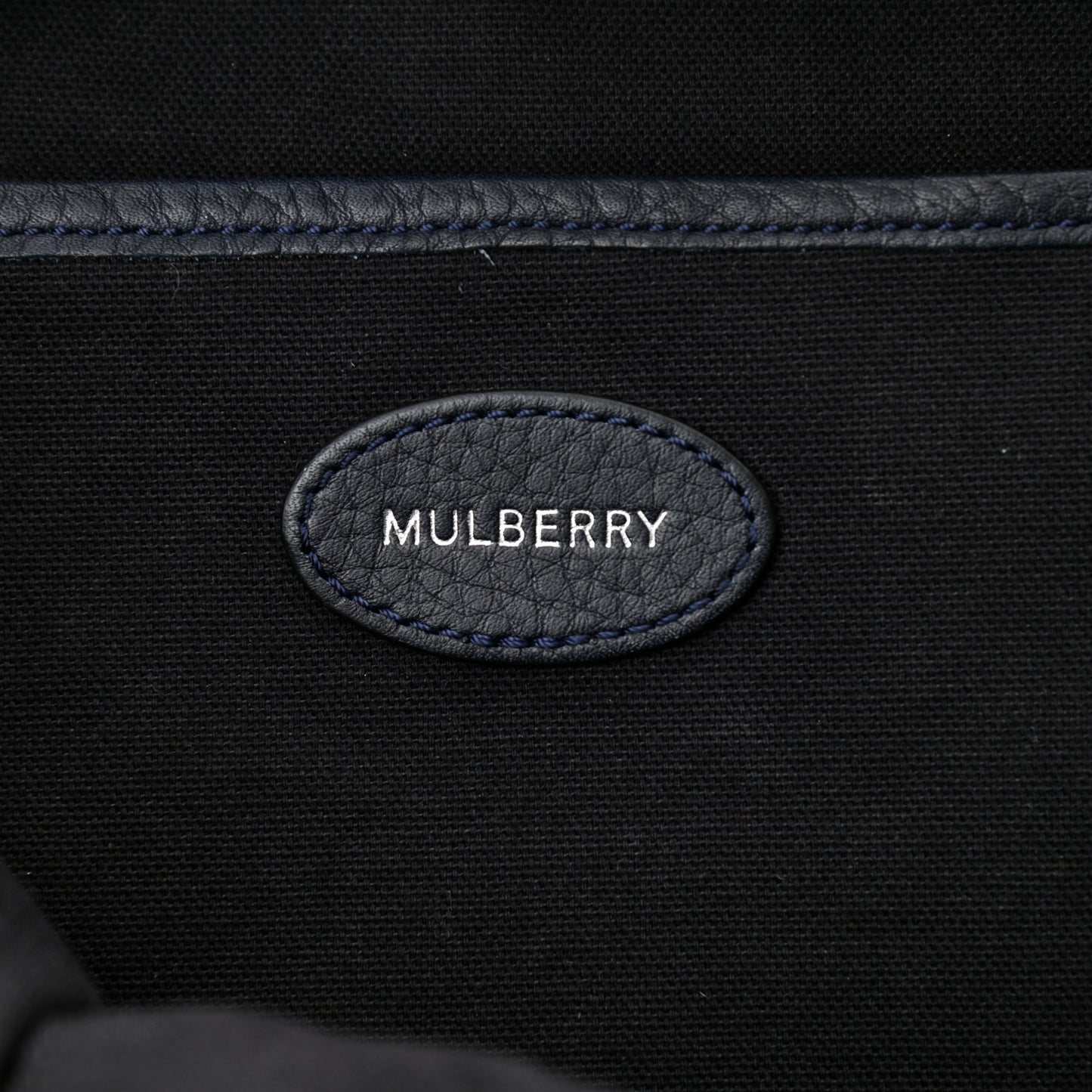 Nylon Calfskin Backpack Black