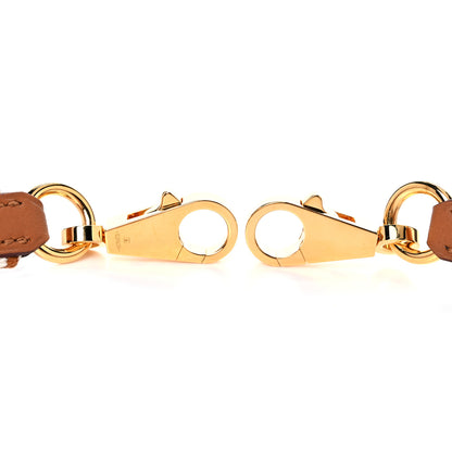 Hermes Toile Swift 25mm Sangle Cavale Shoulder Strap Ecru Beige Gold 5 of 5