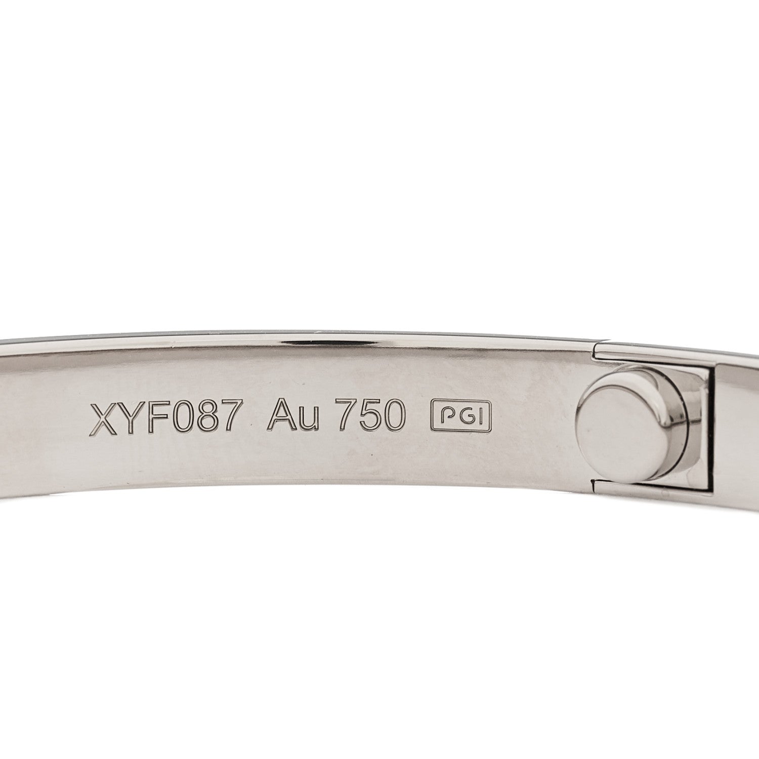 Cartier 18K White Gold LOVE Bracelet 19 3 of 8