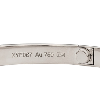 Cartier 18K White Gold LOVE Bracelet 19 3 of 8