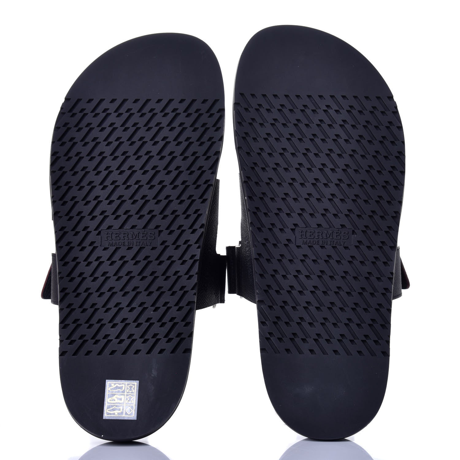 Hermes Epsom Mens Chypre Sandals 42 Black 5 of 8