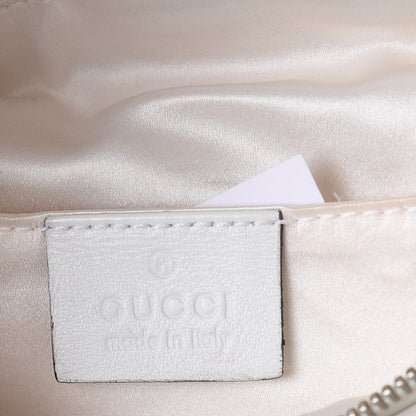 Gucci Calfskin Bamboo Croisette Clutch White 6 of 17