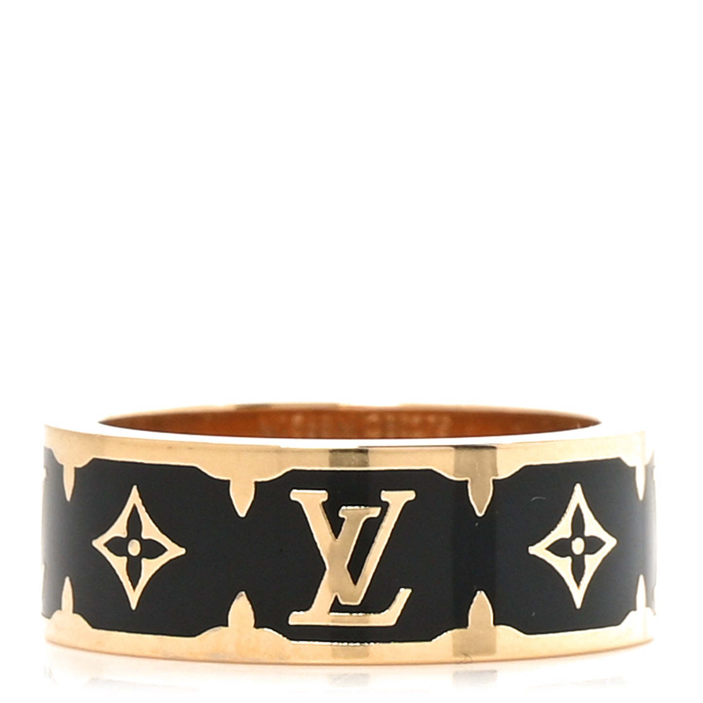 Metal Enamel Nanogram Ring M 54 7 Black