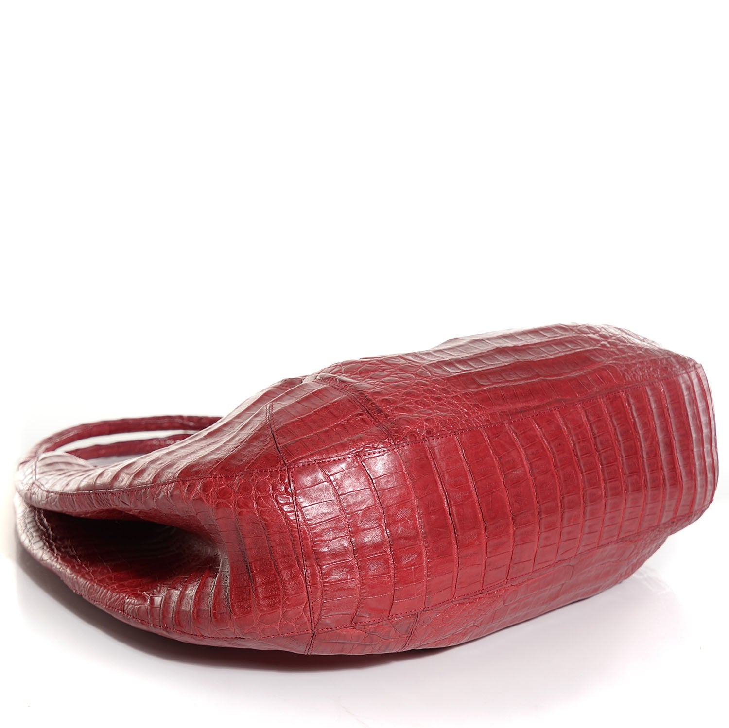 Nancy Gonzalez Crocodile Hobo Red 4 of 7