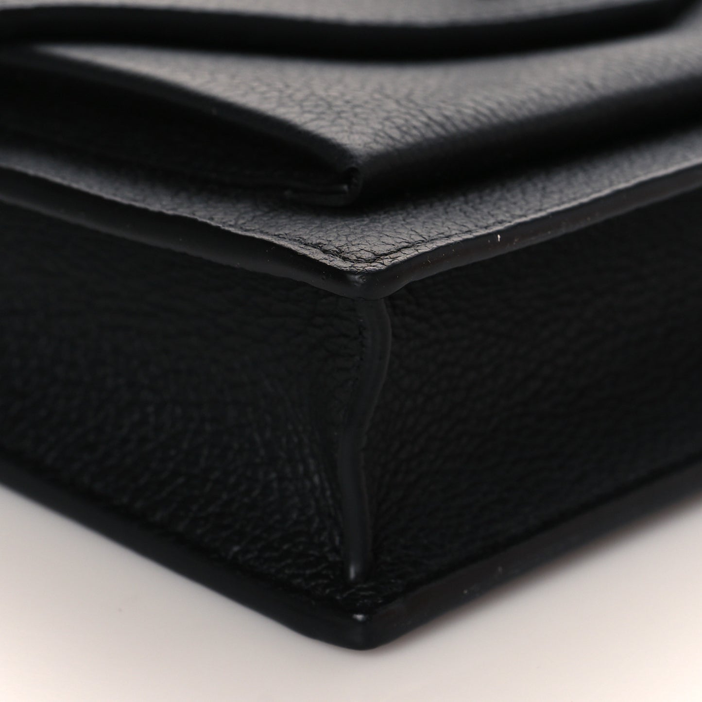 Soft Calfskin My Lockme Chain Pochette Black