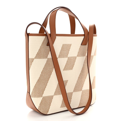 Hermes Swift Toile H Cabas H En Biais 27 Ecru Naturel Gold 3 of 10