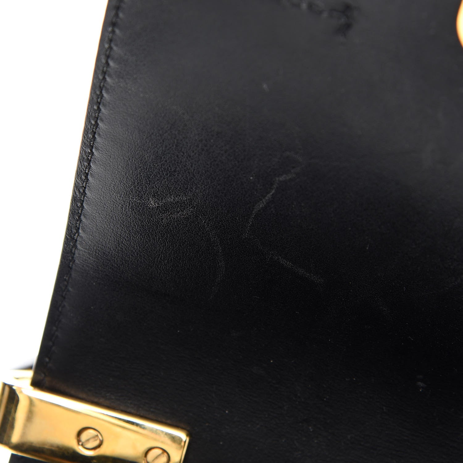 Chloe Shiny Calfskin Suede Mini C Double Carry Black 9 of 9