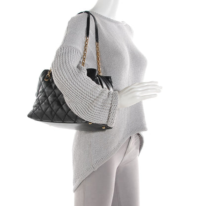 Chanel Calfskin Quilted Retro Chain Tote Black 2 of 8